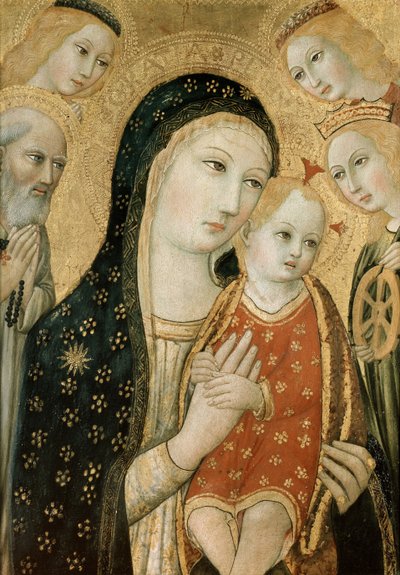 Madone et enfant avec SS. Dominique et Catherine d